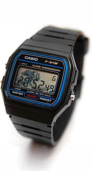 Casio F91W Modificado – Edição Godzilla, Novo