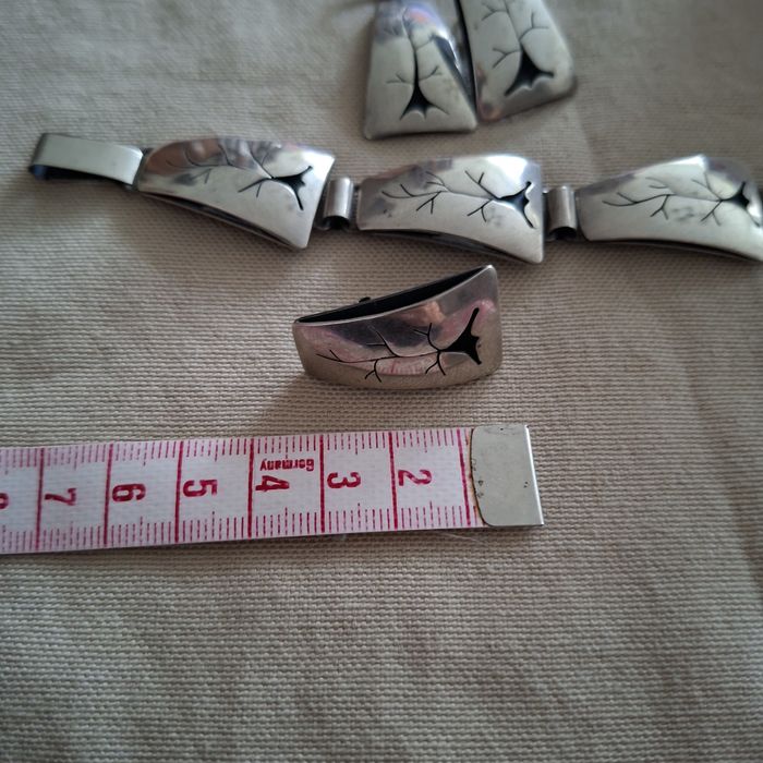 Komplet srebrnej biżuterii
