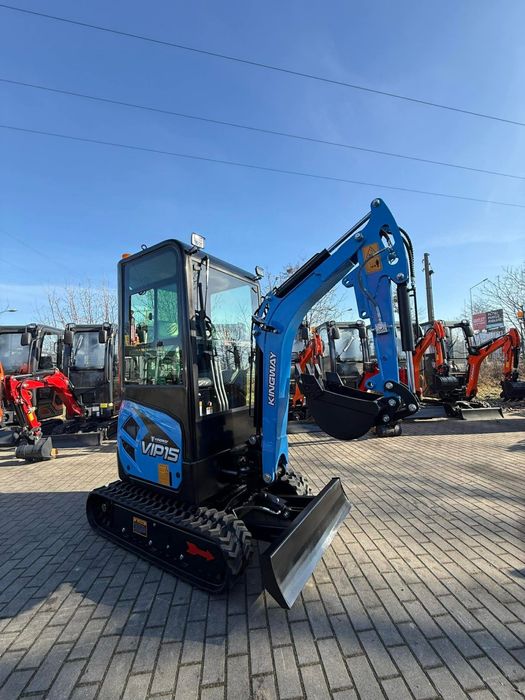 Nowa Koparka Dwusekcyjna Kingway VIP15 Ogrzewana KABINA 1700kg SV15