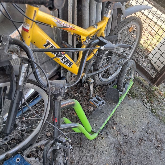 Hulajnoga 4s duże loła v-brake stopka spr