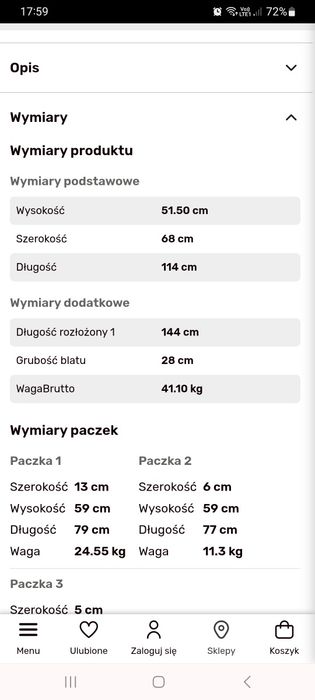 Ława rozkładana -Agata Meble