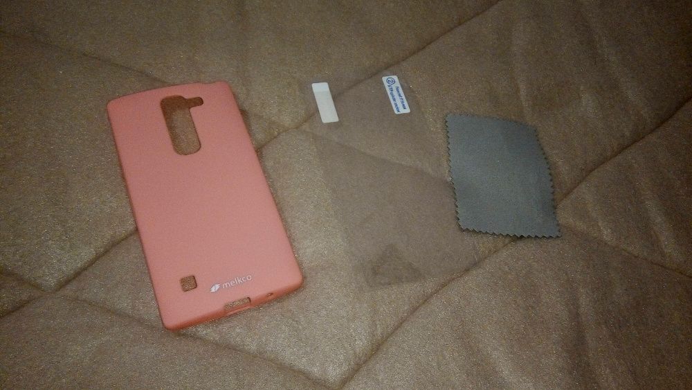 Фирменный силиконовый чехол Melkco для LG Spirit РОЗОВОГО ЦВЕТА
