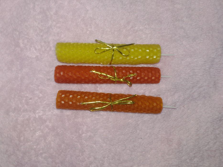 Свічки з вощини 15см