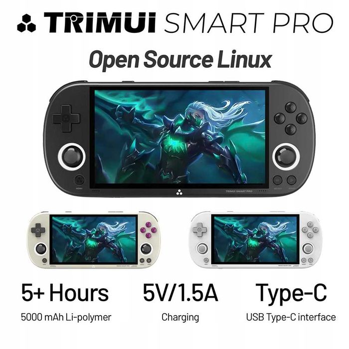 Портативная игровая консоль Trimui smart pro+карта 128 гб с играми