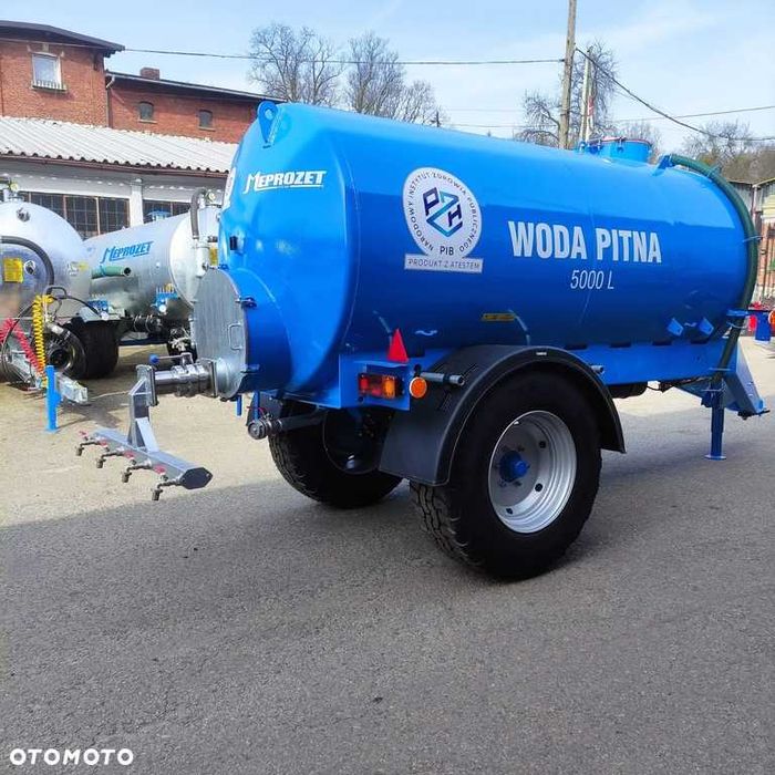 Meprozet Wóz PW1,5 do wody pitnej 5000 l Przyczepa zbiornik Beczkowóz