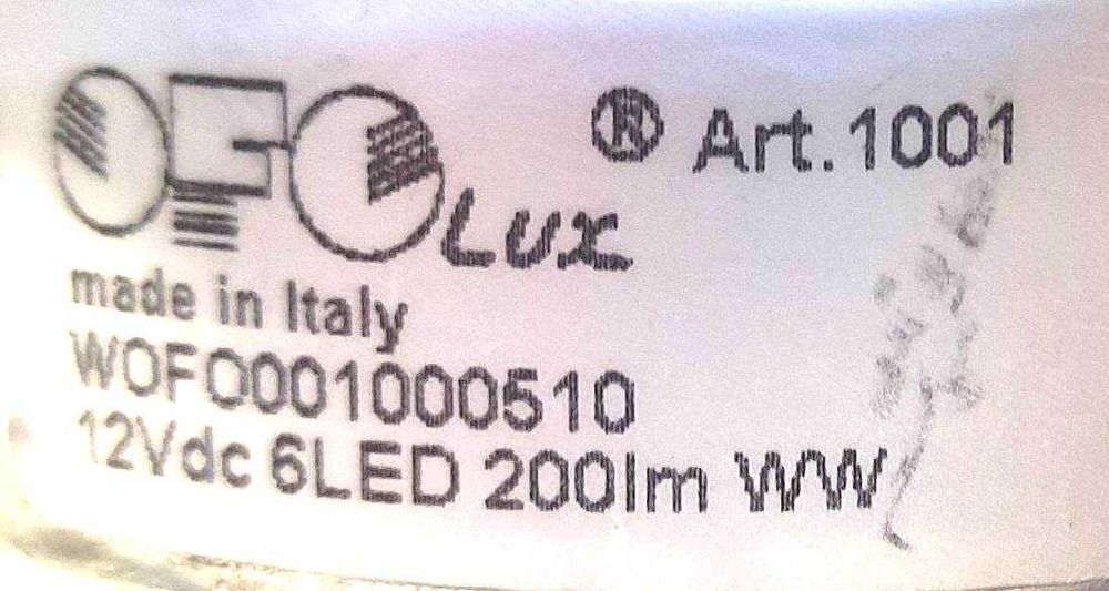 Luz Candeeiro Embutir Teto Parede 12V 2.8W 6 LED