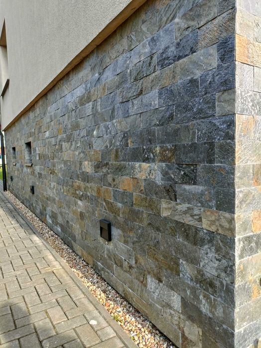 Kamień Elewacyjny Łupek Deoli Green naturalny 10x30 PROMOCJA