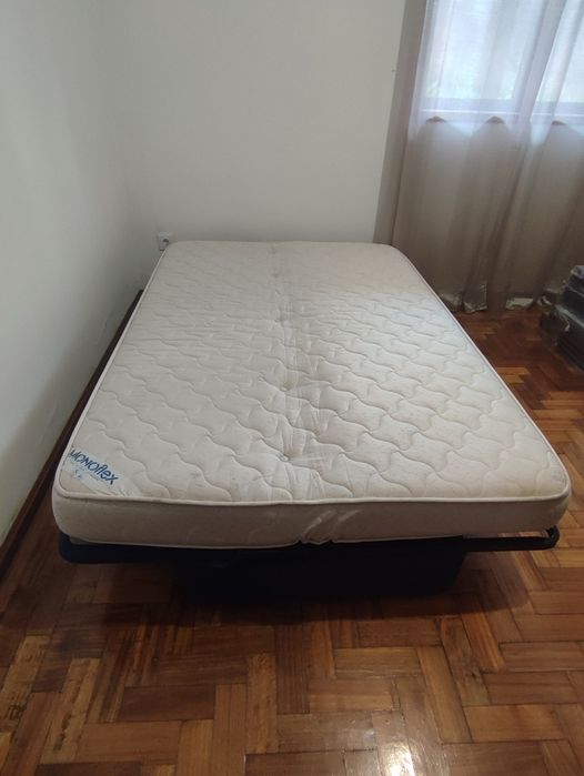 Sofá cama com colchão monoflex