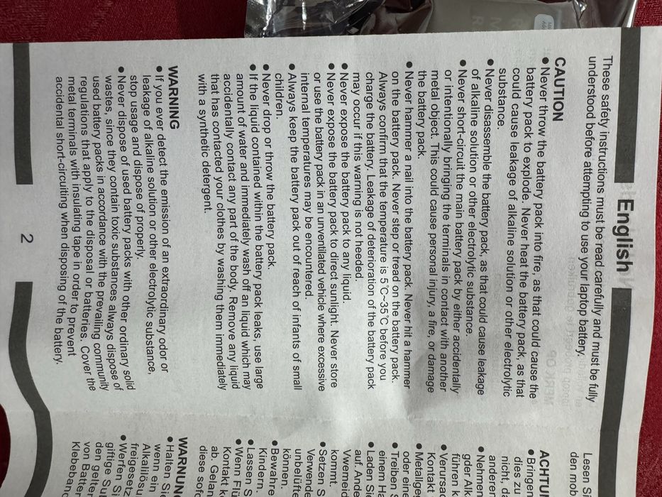 Bataria para portatil