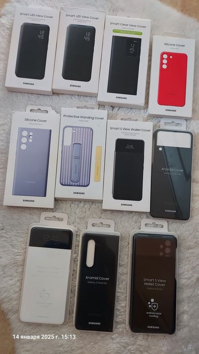 Чехол Samsung оригинал  Note s21 22 24Ultra Fold Flip A 32 52 53 s21fe