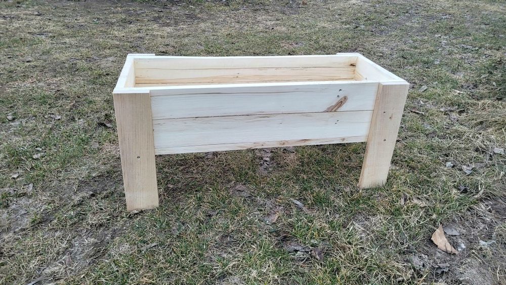 grządka podwyższana donica z drewna