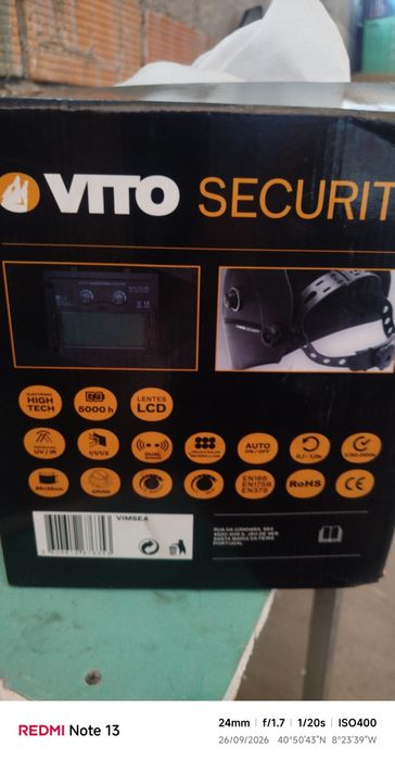 Vendo capacete de soldar novo