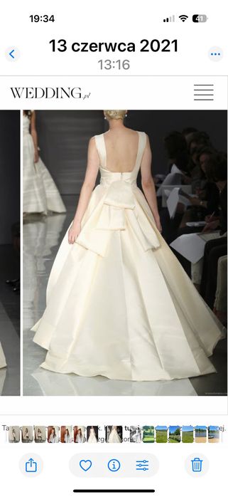 Suknia ślubna ze spódnica