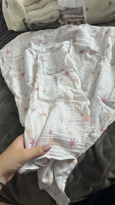 Набор детский в постель ,пеленки наволочки плед пелюшки baby born