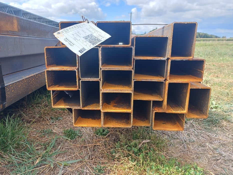 Profil zamknięty 120x80x4 słup słupek hala wiata konstrukcja stalowa