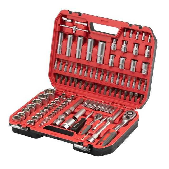 Набір інструментів 1/2" & 1/4" 110од (ET-6108SP) INTERTOOL ET-9108