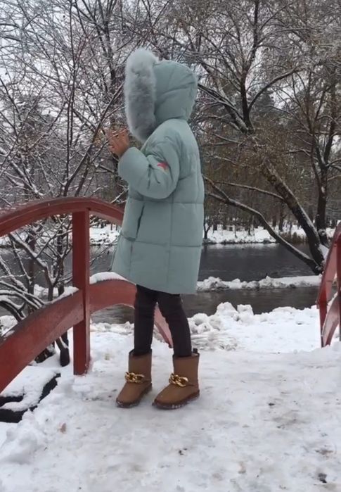 Зимова куртка з вишивкою для дівчаток X-woyz