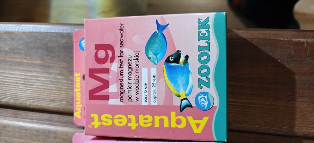 Test wapnia test magnezu akwarium