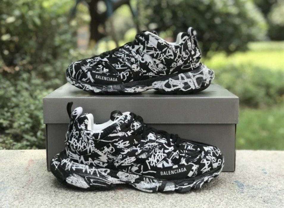 ‼️Кроссовки Balenciaga Track Graffiti Black 41-45