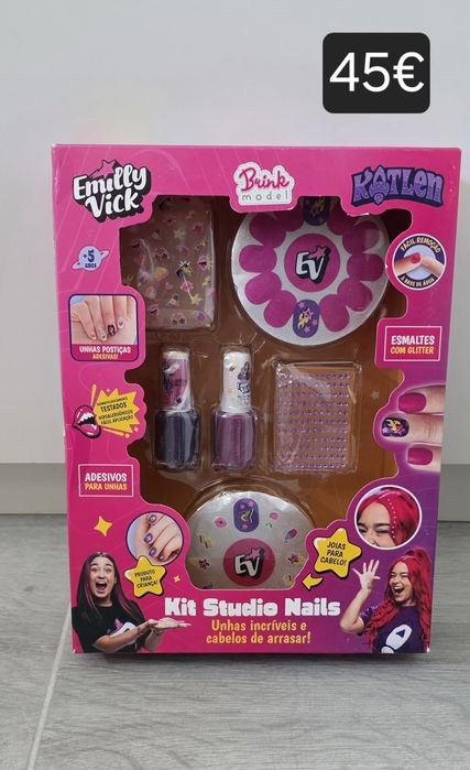Kit Studio Nails Emily Vick & Katlen – Os Rosa, original Brasil