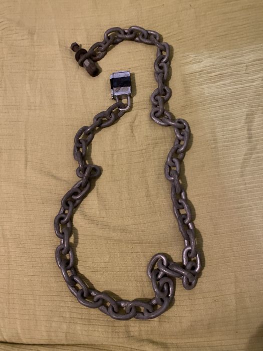 Corrente de aço pesada 1,31 m (52 elos) + cadeado magnelock