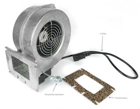 Вентилятор котла WPA 120 (285м³/год, 75Вт)