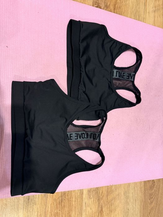 2pack biustonosz sportowy czarny S