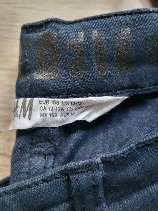Spodnie jeansy H&M stretch comfort r.158