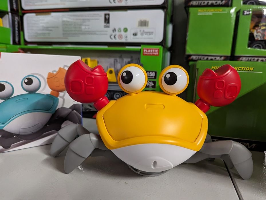 Іграшка краб інтерактивний музичний і ходить