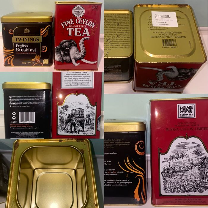 Жестяная банка для чая, печенья. Металева банка чай Різдво Новий рік