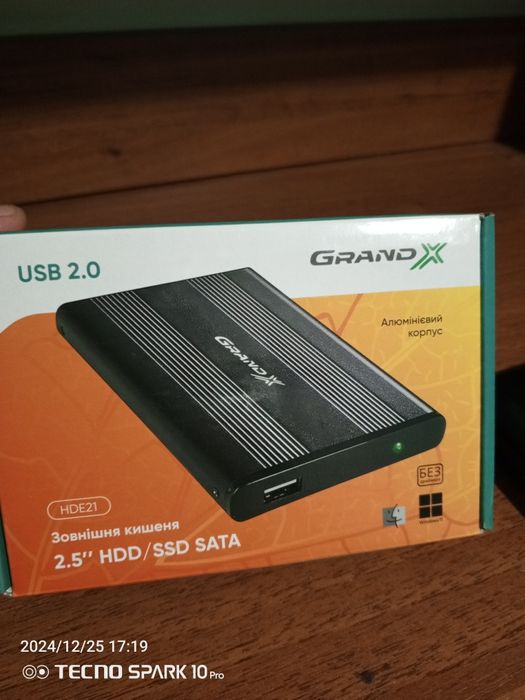 Зовнішній USB -HDD накопичувачь