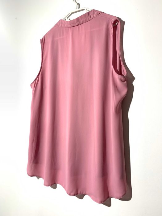 elegancka lejąca bluzka luźna oversize XXL 3xl brudny róż basic casual