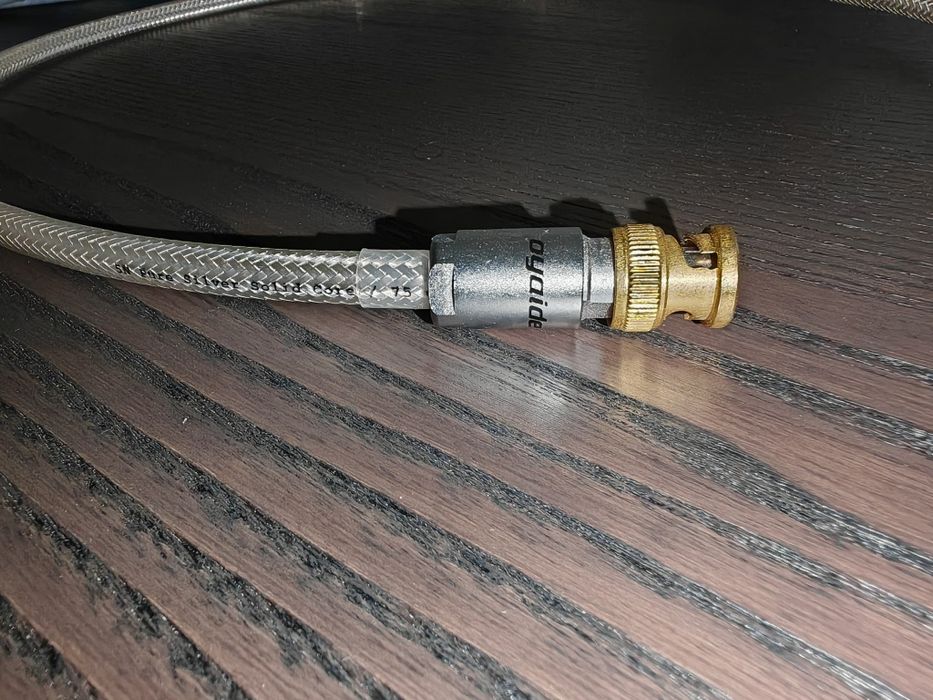 Cabo BNC Oyaide prata pura 70cm