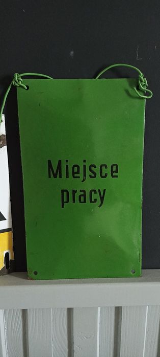 Tabliczka metalowa stara PRL tablica