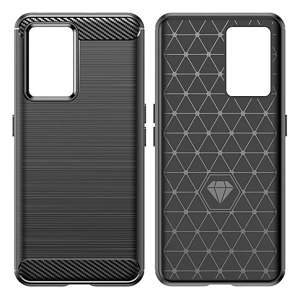 Carbon Case etui Realme GT Neo 3 elastyczny silikonowy karbonowy pokro