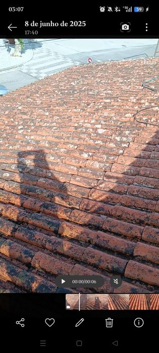 Limpeza e impermeabilização de telhados