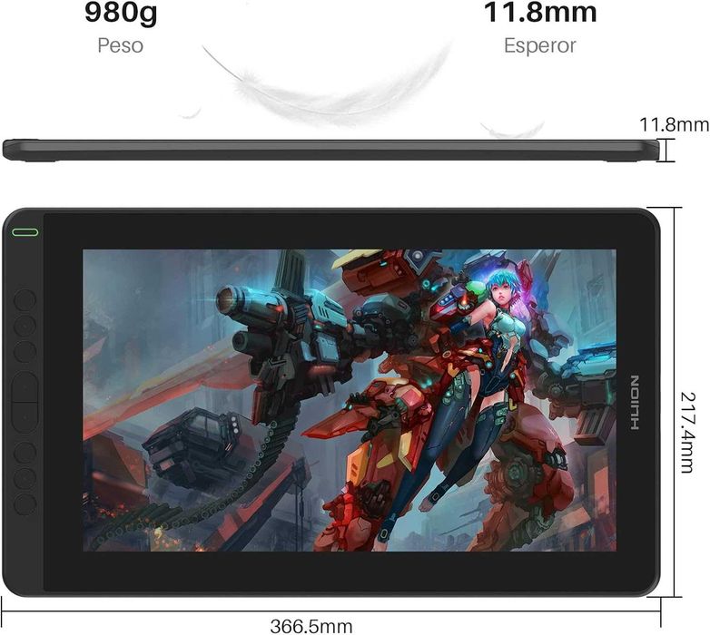 Ecra de Desenho - Tablet Gráfica Huion Kamvas 13