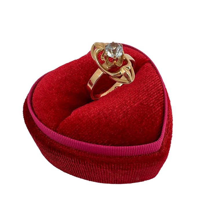 elegancki złoty pierścionek 2,77G 585 rozmiar 14