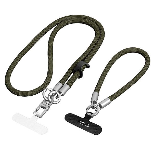 Tech-Protect C10S Rope Crossbody & Wrist Olive Green/Titanium