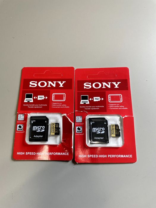 Karta pamięci MicroSD 64GB z adapterem SD | Zamiennik (2 sztuki) (2603)