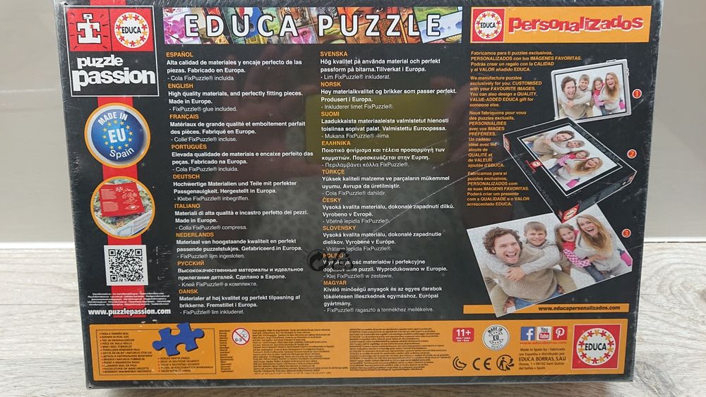 Puzzle Educa NOVO mapa Europa