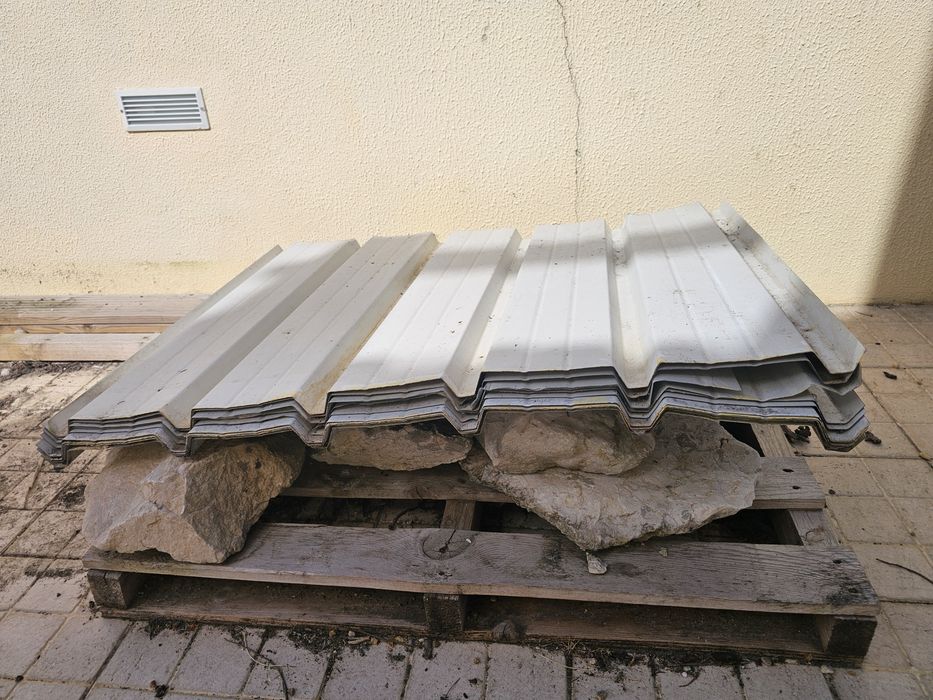 Lote chapas vedação usadas