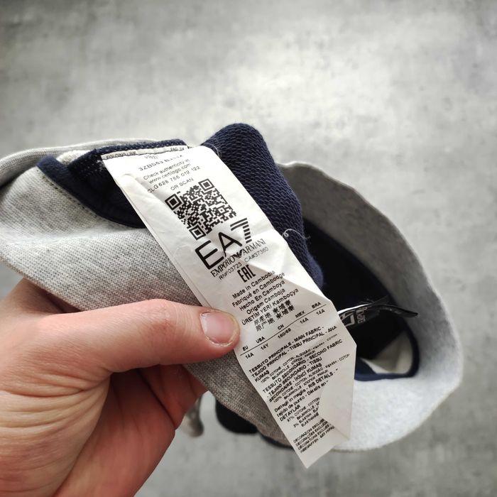 MĘSKIE Spodenki Krótkie Szorty Granatowe Lampas EA7 Emporio Armani