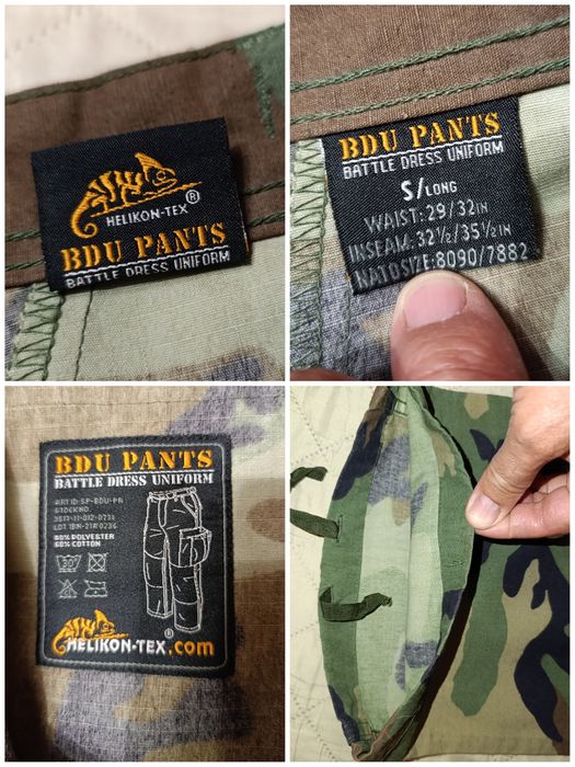 Оригинальные тактические камуфляжные штаны  Helikon tex woodland р.S L