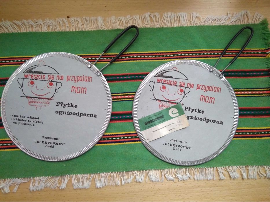 płytki do gotowania ognioodporne elektromet łódź PRL