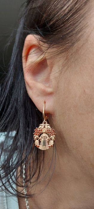 Срібна підвіска "Лялька- мотанка в калині"