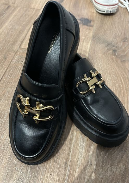 Mokasyny czarne Deezee r.38