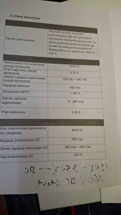 MPPT Falownik Solarny 4000W