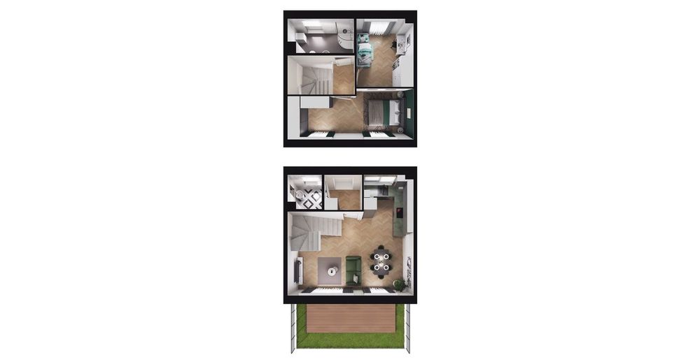 3-pokojowy dom 54m2 + ogródek Bezpośrednio