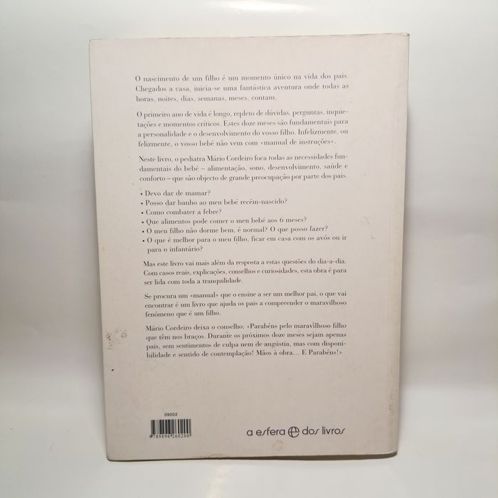 O Grande Livro do Bebé / Mário Cordeiro
O primeiro ano de vida
de Mári
